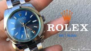 Rolex Blue Z Milgauss 116400GV [upl. by Neilson]