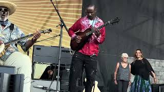 Rhiannon Giddens amp Taj Mahal w Joan Baez amp Rhiannon dance NewportFolkFest [upl. by Dowdell940]