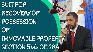 Recovery Of Possession of Property Section 5 amp 6 of specific reliefAct [upl. by Levenson]