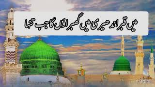 main qabar andheri mein ghabraunga jab tanha  naat status  jumma mubarak [upl. by Llebyram]