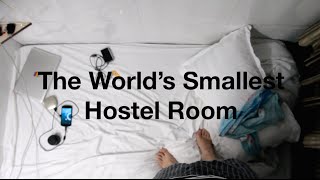 The Worlds Smallest Hostel Room — Germany Hostel Hong Kong [upl. by Cynera]