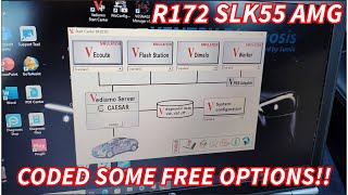 Mercedes SLK55 AMG R172  Coded some cool free options [upl. by Youngran713]