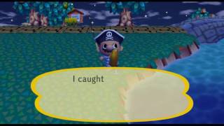 Animal Crossing City Folk  Catching the Arowana  1080p HD Dolphin WiiGC Emulator [upl. by Rudwik]