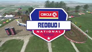 2020 RedBud National  Animated Track Map [upl. by Bunting]