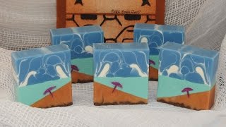 Faire son savon maison  BLUE LAGOON  Soap ☀️ [upl. by Irianat271]