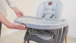 MaxiCosi l Minla highchair l How to adjust the tray [upl. by Genet]