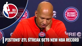 Monty Williams addresses 27th straight loss mood in locker room  NBA on ESPN [upl. by Aniaz713]