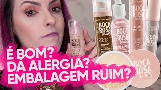 TESTEI OS NOVOS PRODUTOS DE MAQUIAGEM DA BOCA ROSA  Karen Bachini [upl. by Garland]