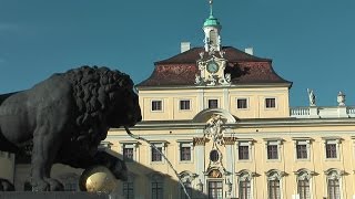 Germany  state of BadenWürttemberg city of Ludwigsburg at Neckar river [upl. by Farhsa]