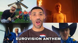 American Reacts to Netherlands Eurovision 2024 🇳🇱Joost Klein  Europapa [upl. by Aerdnu]