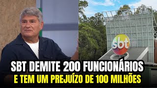 CRISE FINANCEIRA SBT DEMITE MAIS DE 200 FUNCIONÁRIOS [upl. by Tnaryb]