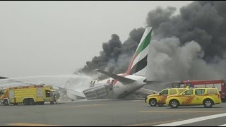 Emirates Airline Flight From Thiruvananthapuram Crash Lands At Dubai Airport [upl. by Egroej]