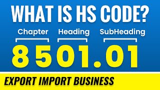 What is HS Code in Export Import Business  Harmonization System Code क्या है  HS CODE ONLINE [upl. by Aicilec757]