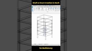 Shaft or Duct Creation in Revit for Multistorey shorts revit [upl. by Olrac]