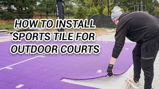 How To Install A VersaCourt Sport Tile System  DIY Court Canada [upl. by Avron337]