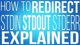 Stderr Stdout and Stdin  How to Redirect them  Commands for Linux [upl. by Lybis818]