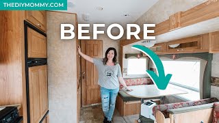 My RV remodel on a budget before amp after  see the whole transformation [upl. by Ayotnom]