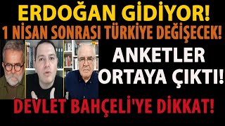 ERDOĞAN GİDİYOR 1 NİSAN SONRASI TÜRKİYE DEĞİŞECEK ANKETLER ORTAYA ÇIKTI DEVLET BAHÇELİYE DİKKAT [upl. by Fitzpatrick]