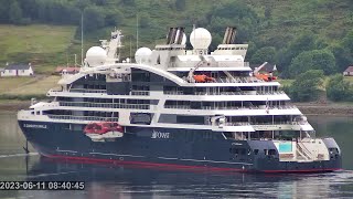 Le Dumont D’Urville in Fort William 11 JUN 2023  ZOOM Cam  Live Webcam [upl. by Zandt]