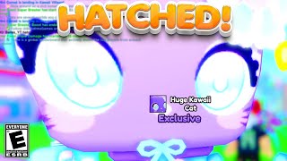 I Hatched HUGE KAWAII CAT in Pet Simulator X on Camera Roblox [upl. by Aisyat761]