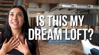 Unique West Loop Chicago Loft  condo shopping vlog [upl. by Ynehpets]