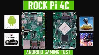 ROCK PI 4C RK3399 ANDROID GAMING [upl. by Alleroif]