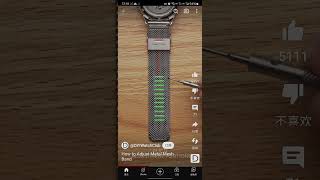 How to adjust metal watch strap [upl. by Arimihc]