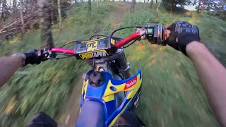 Mikilon MZK 250 barton  gaźnik pz30  Chińskie Suzuki rmz Test [upl. by Sera]