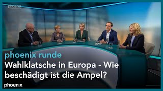 phoenix runde Wahlklatsche in Europa  Wie beschädigt ist die Ampel [upl. by Jordison]