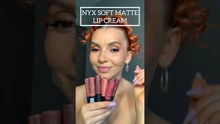 NYX SOFT MATTE LIP CREAM SHADES COMPARISON TUTORIAL  best NYX LIPSTICKS  makeup Tutorial makeup [upl. by Ymeraj808]