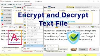 Encrypt and Decrypt Text File  Superfast amp Powerful Text Processor Software  Pulkitsoft [upl. by Oidale]