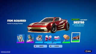 How To Get amp Unlocked Diestro Car Body FREE In Fortnite Unlocked Diestro Rocket League [upl. by Ennayhc]