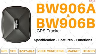 BW906A amp BW906B GPS Tracker  Specs amp Functions  Features  How to Use  SeTrack GPS [upl. by Irtimid155]