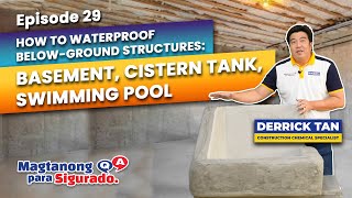 Waterproofing Basement Cistern Tank Swimming Pool HINT Its NOT Waterproofing Paint [upl. by Auqinu88]