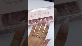 Amore Cover Gelly Tip Application Tutorial nails gellytips gelx gelxnails kiarasky [upl. by Watanabe]