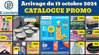 catalogue LECLERC du 15 au 26 octobre 2024 ✅ Arrivage du jour 🔥 Promos deals linge maison pub [upl. by Llerrut534]