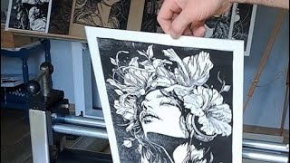 Amazing art quotLady with Flowersquot  FIRST print 🔥 [upl. by Clement]