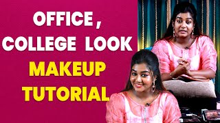 Rhemas OfficeCollege Makeup Tutorial Video With Products Brand Name  Rhema Ashok  IBC Mangai [upl. by Ybab]