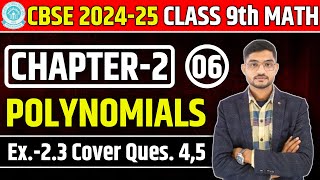 Polynomials  Polynomials Class 9  Exercise 23 Cover Ques 45  9th Maths Polynomial NCERT [upl. by Oruasi]