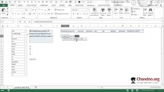 How to combine text values using CONCATENATE amp TRANSPOSE functions  Excel Trick [upl. by Notna]