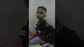 Abang Haikal potong rambut cutebaby cute haikal rafisqy [upl. by Eibur352]