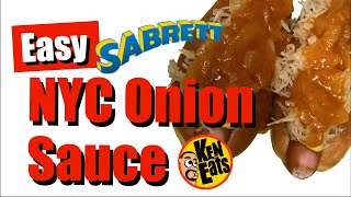 New York Hot Dog Onion Sauce  Quick amp Easy Sabrett copycat [upl. by Alema202]