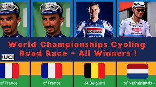 2024 UCI Road World Championships  Road Race  ALL Past Winners  🚴 [upl. by Suiramad]