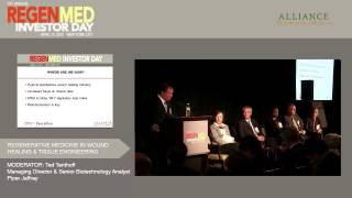 Panel  Regenerative Medicine in Wound Healing amp Tissue Engineering [upl. by Treve86]