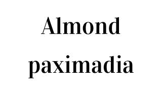 Greek Almond Biscuits  Paximadia [upl. by Pablo]