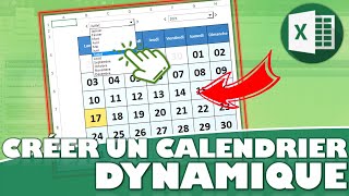 Comment créer un calendrier sur Excel [upl. by Cherlyn]