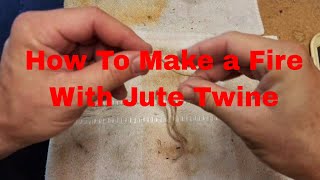 The Dollar Tree Fire  How to make a Fire with Jute Twine [upl. by Arihas]