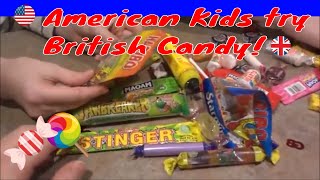 American Kids try British Candy🍬🍭Are they similar to American Candies [upl. by Millwater]