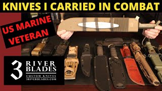 The Knives I Carried Into Combat  US MARINE VETERAN [upl. by Erbes]