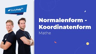 Normalenform in Koordinatenform umwandeln StudyHelp [upl. by Midian]